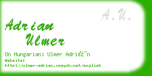 adrian ulmer business card